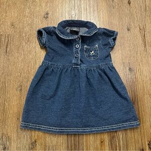 3/20$ Denim Baby Dress size 3-6 months